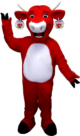 Here We Have The Laughing Cow Mascot We Made For The - Laughing Cow Mascot (300x477)