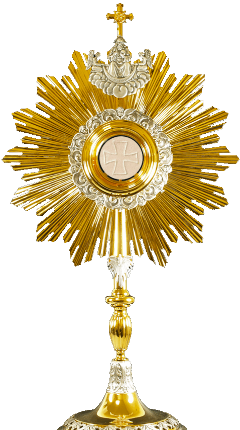Holy Eucharist Adoration Hd - Monstrance Png Hd (478x855)