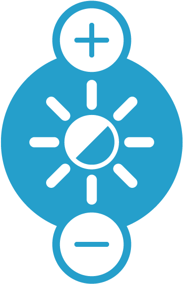Adjust Light, Shade And Temperature Using The Powerview® - Circle (1000x1000)
