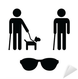 Blind Man Icons Set - Alcohol Units Men And Women (400x400)