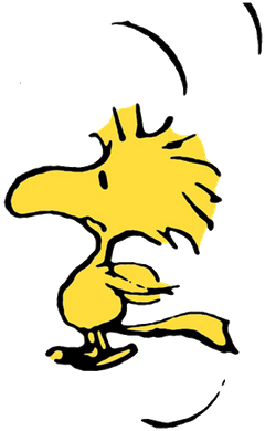 Woodstock Side View - Snoopy And Woodstock No Background (400x400)