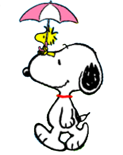 Snoopy And Woodstock Umbrella - 史 努 比 (480x606)