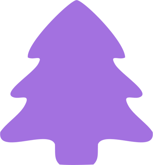 Christmas Tree Icon Vector Clip Art Ldfkna Clipart - Purple Christmas Tree Cartoon (600x647)