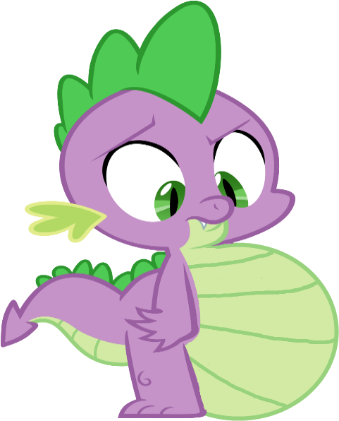 Spike - Spike The Dragon Stomach Growling (500x600)