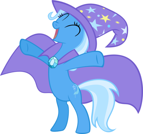 My Little Pony Friendship Is Magic Wallpaper Called - Great And Powerful Trixie (500x467)