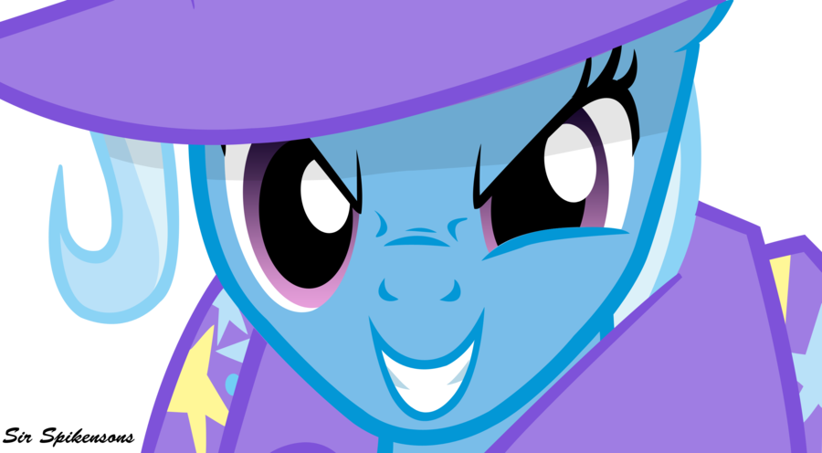 My Little Pony Trixie Evil Download - Mlp Trixie Evil Smile (900x496)