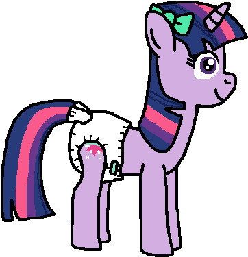 Twilight Sparkle My Little Diapers Wiki Fandom Powered - Mlp Diaper Poop Gif (596x527)