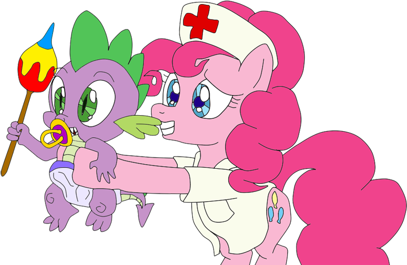 Lycanianspike, Baby, Diaper, Maracas, Nurse, Pacifier, - Cartoon (800x520)
