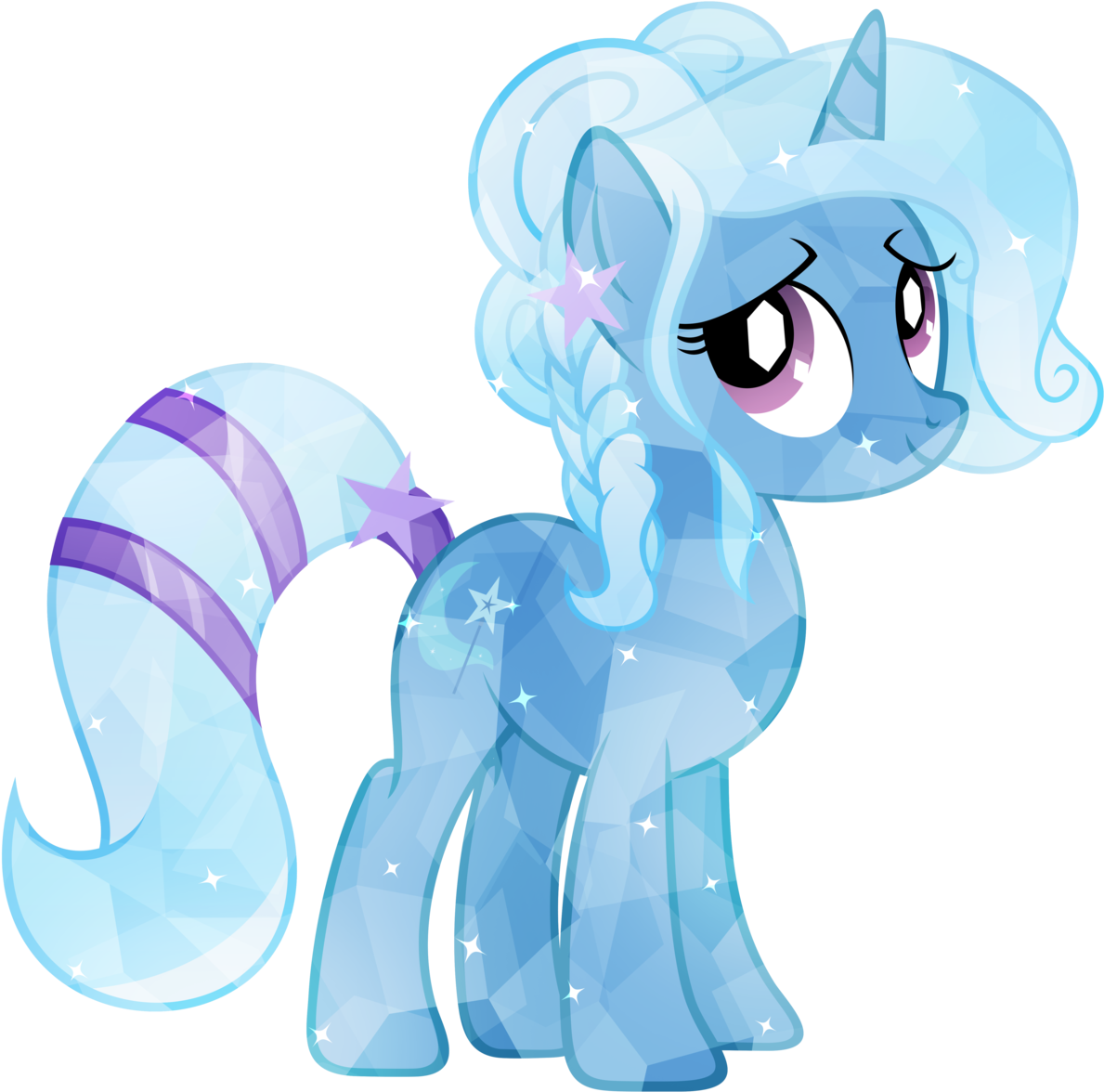 Vector By Tzolkine - My Little Pony Crystal Trixie (1280x1272)