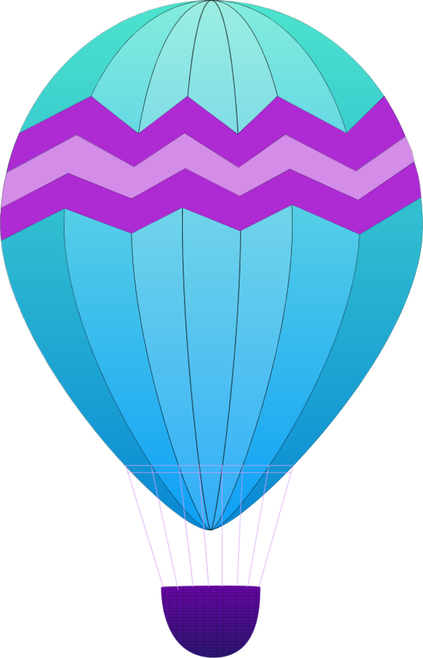 Hot Air Balloons - Clip Art (600x933)