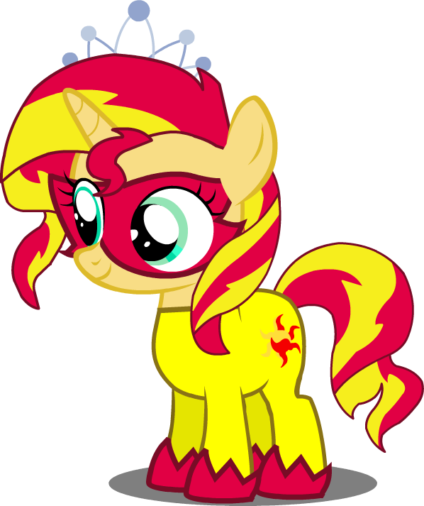 Mlp Sunset - Mlp Little Sunset Shimmer (598x713)