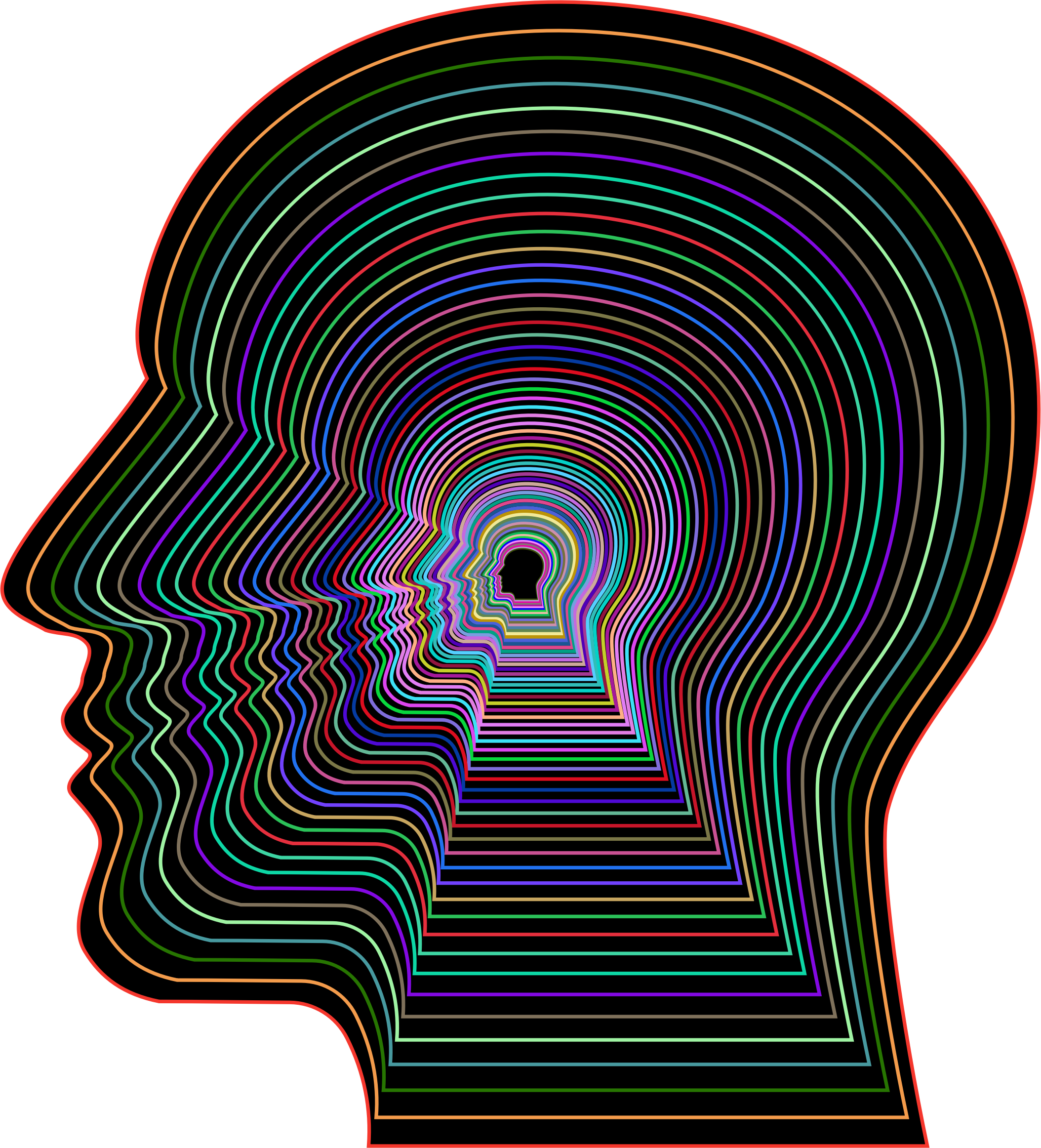 Big Image - Head Outline Without Background (2108x2324)