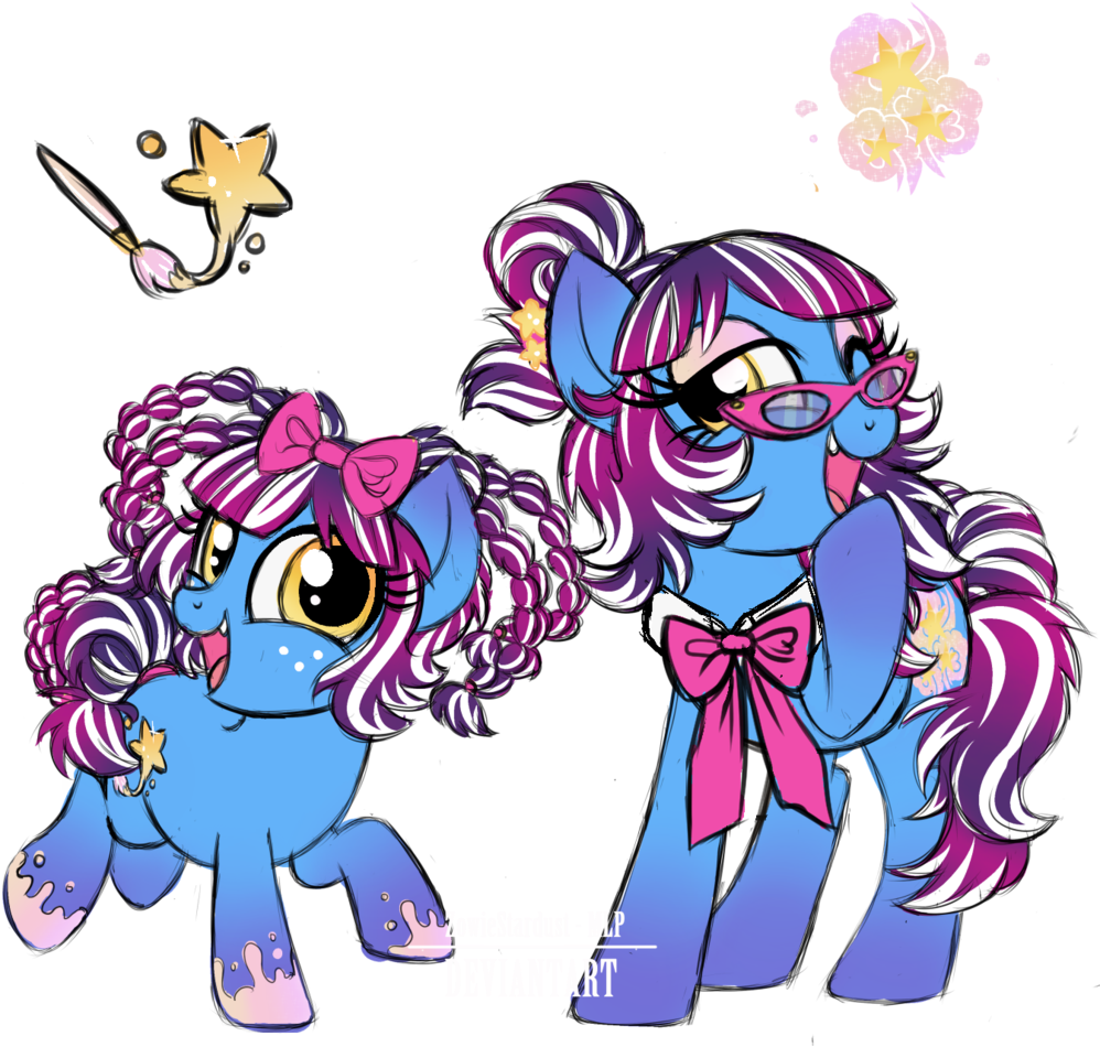 Eqd Mascot Sisters Concept 2 By Zowiestardust-mlp - Cartoon (1024x999)