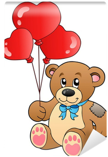 Teddy Bear With Balloons (400x400)