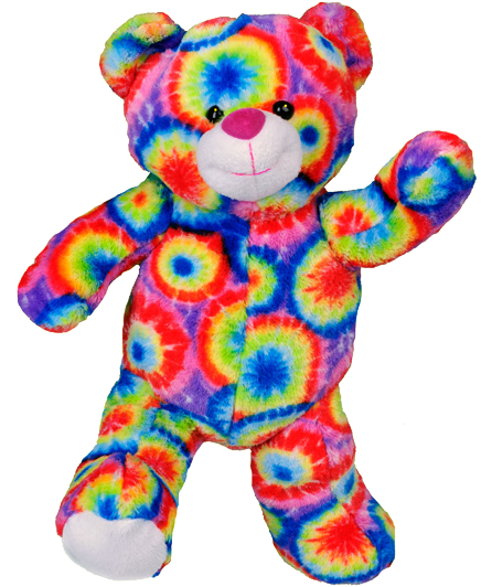 Skittles 8" Teddy Bear / L'ours - Make Your Own Stuffed Animal Rainbows The Bear No Sew (520x600)