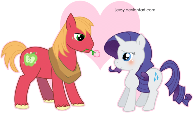 Com Pony Rarity Sweetie Belle Big Mcintosh Horse Pink - Cartoon (680x410)
