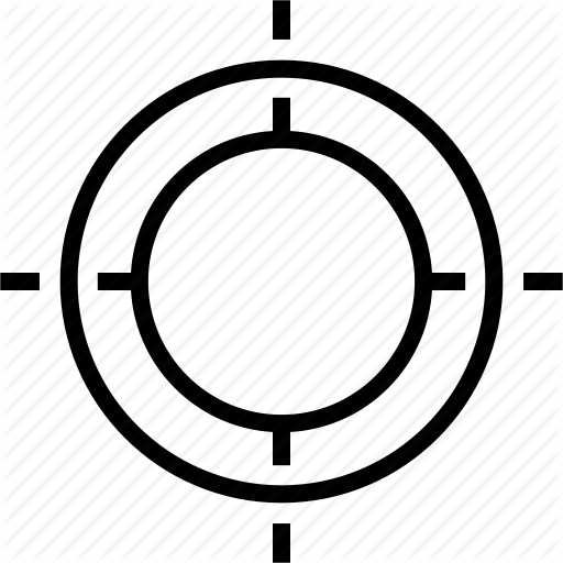 Target Clipart Crosshair - Orientation Vector (512x512)