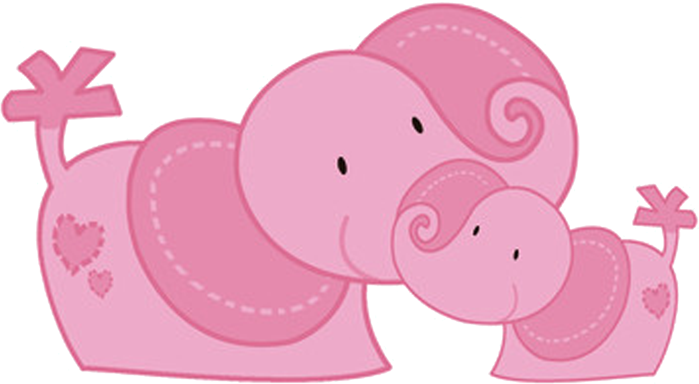 Cartoon Elephant Illustration - Pink Baby Elephant Png (2953x2953)