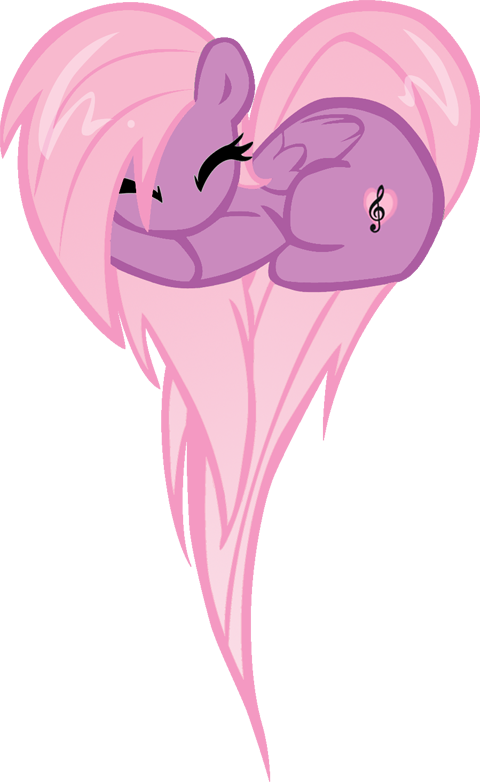 Glimmer Wing Heart Pony By Themightysqueegee - Mlp Cutie Mark Music Note (480x782)
