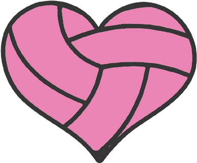 Volleyball Heart (450x450)