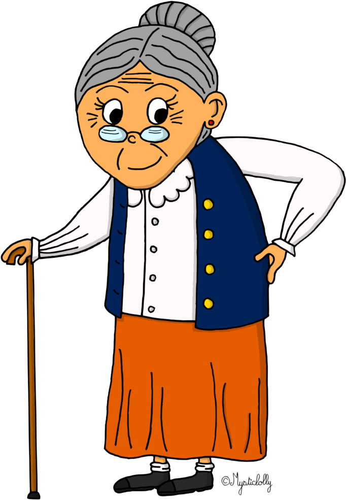 Les Personnages Du Conte - Grandmother Images For Drawing (800x1000)