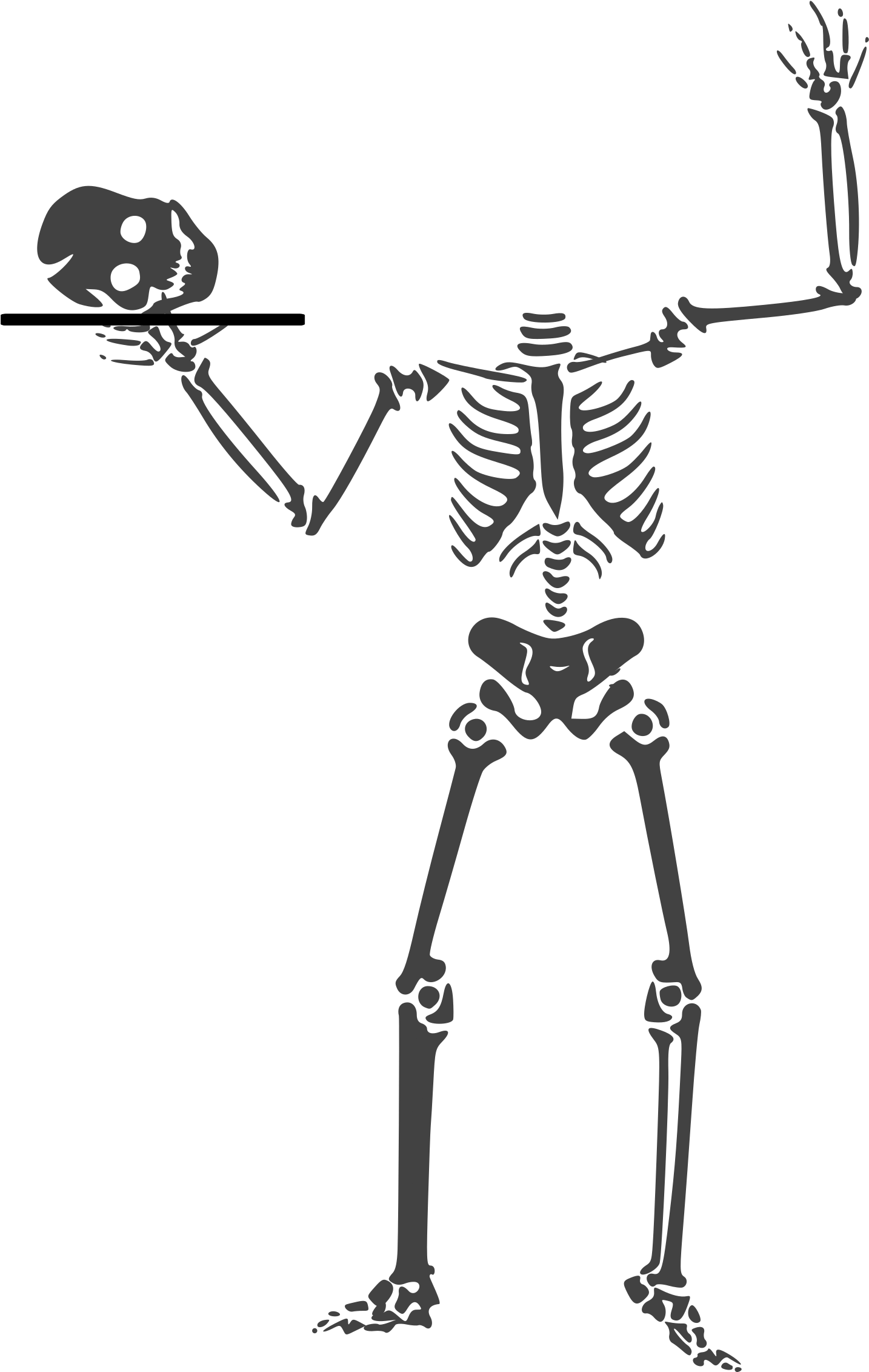 Deer Clipart Halloween - Halloween Skeleton Png (1922x2400)
