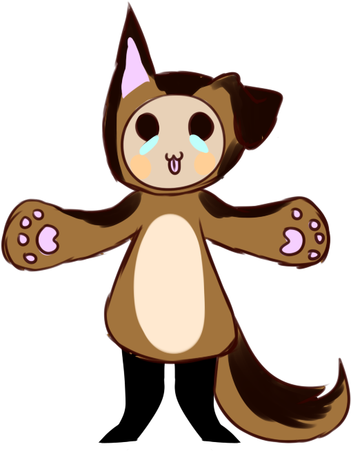 German Shepherd Mocchi - Cartoon (558x700)