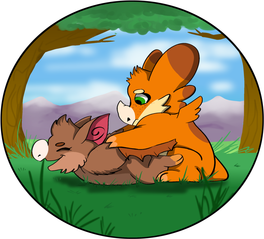 Partner Stretches By Rosedraq - Cartoon (900x849)