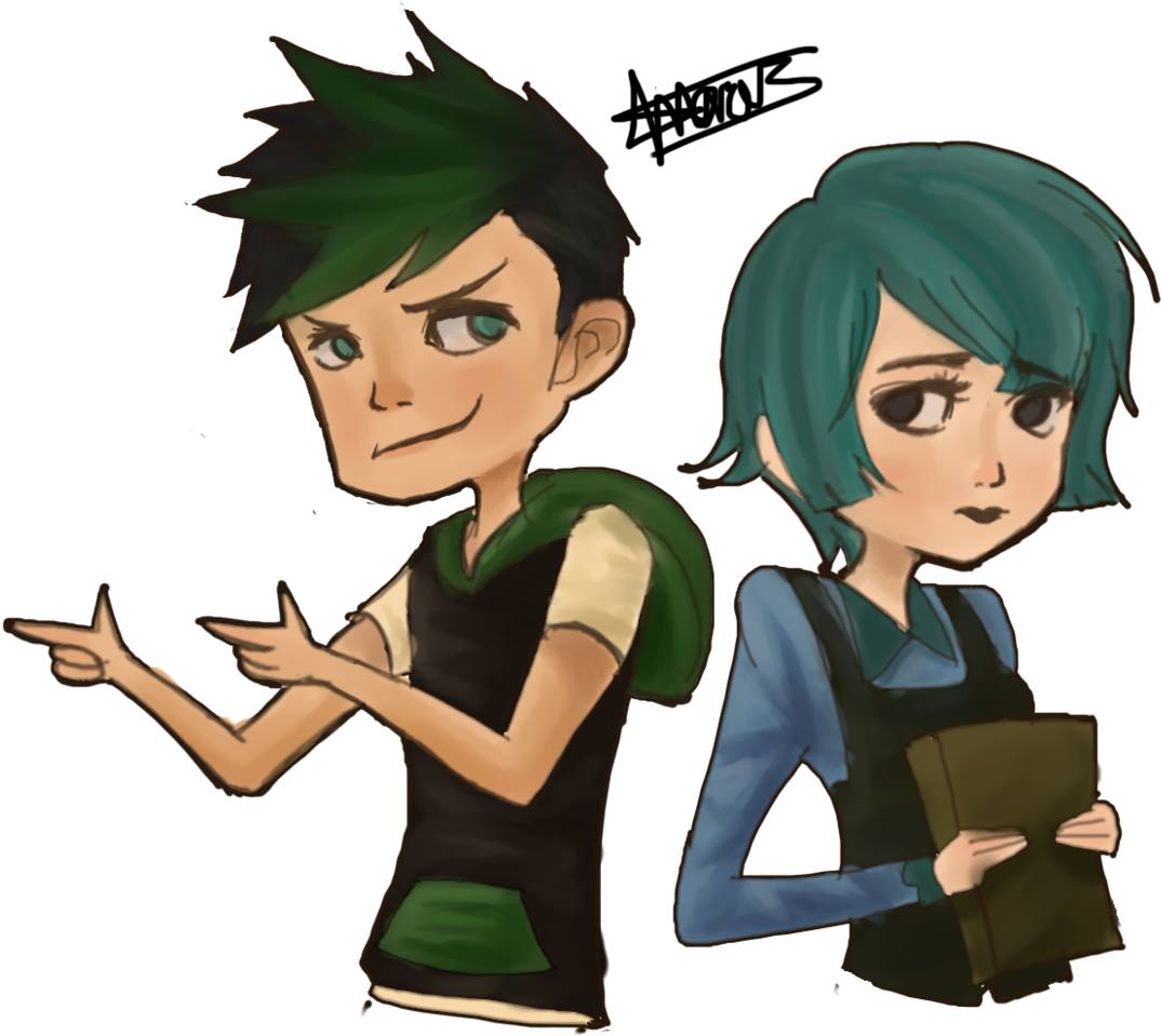 Young Duncan And Gwen - Duncan Total Drama Anime (1280x1047)
