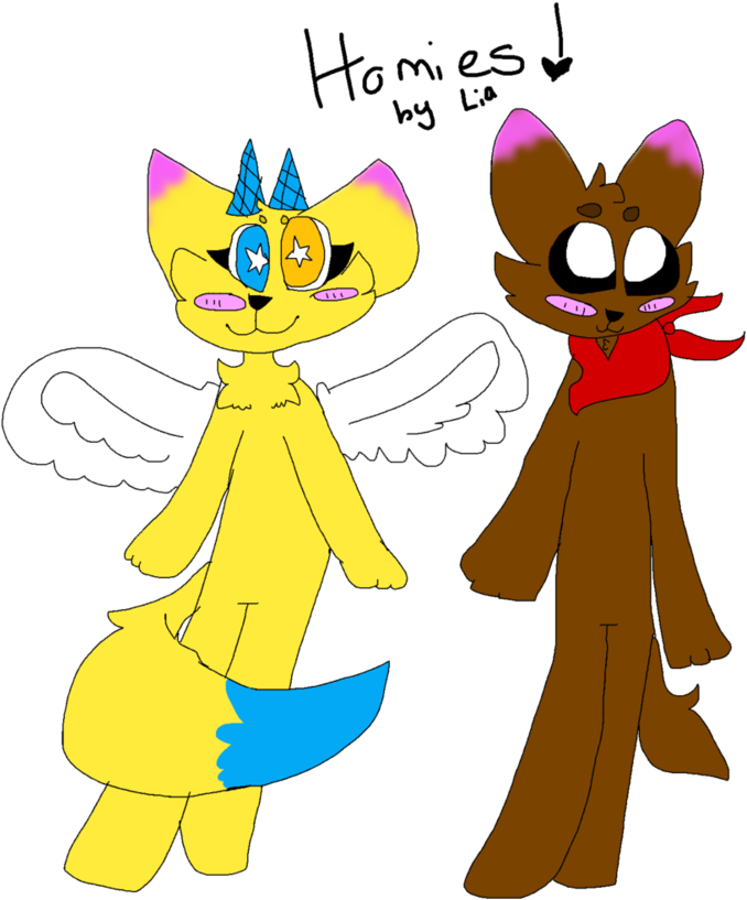 Homies~ By Lily Is Alive - Cartoon (851x939)