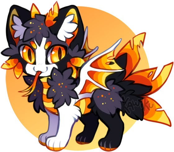 Special Halloween Nekoi Auction By Kawiku On Deviantart - Legendary Creature (600x515)