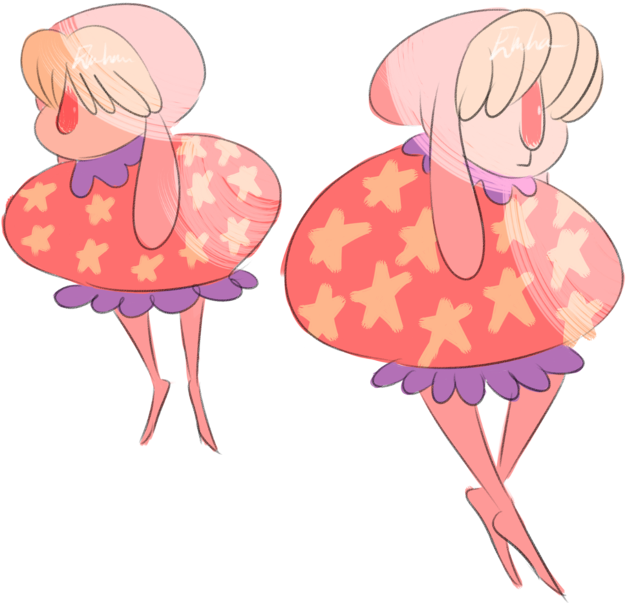 Kotton Kandy Bunny Homie By Emssik-la - Cartoon (911x877)