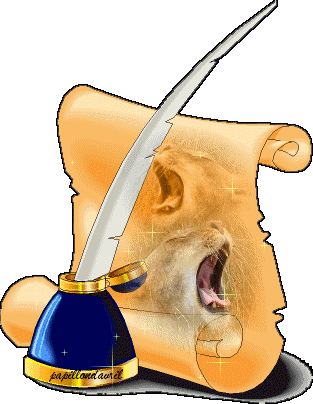 Gifs Parchemins - Libro Y Tintero (313x404)