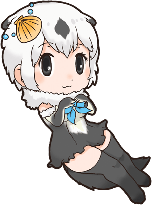 Sea Otter Clipart Famous - Kemono Friends Sea Otter (303x407)