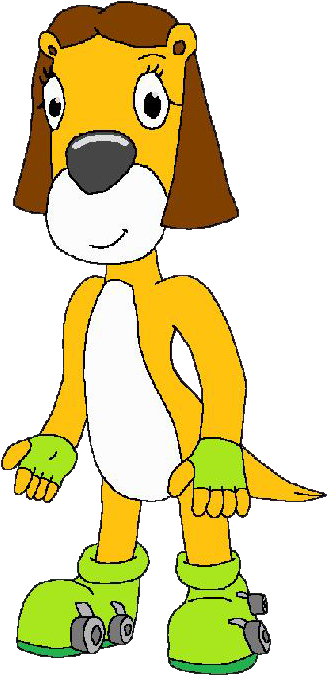 Kaytlin The Otter - Cartoon (378x698)