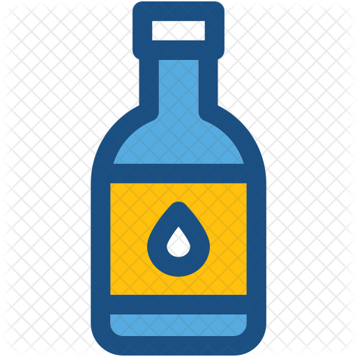 Oil Bottle Icon - Glass Bottle (512x512)