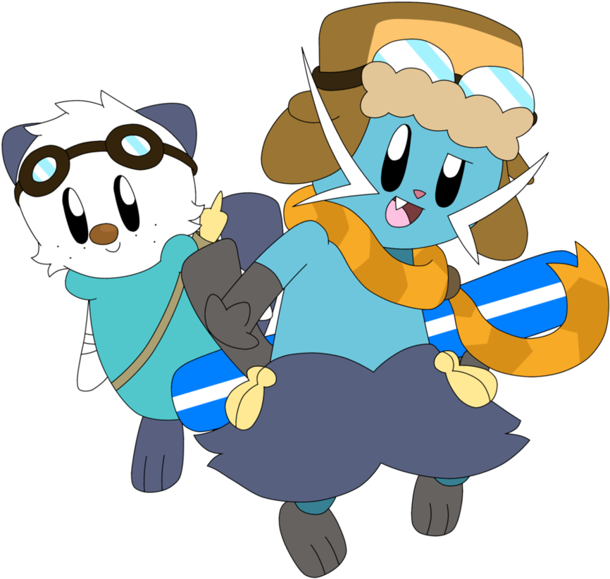Flying Otter Brothers Ver - Cartoon (936x853)