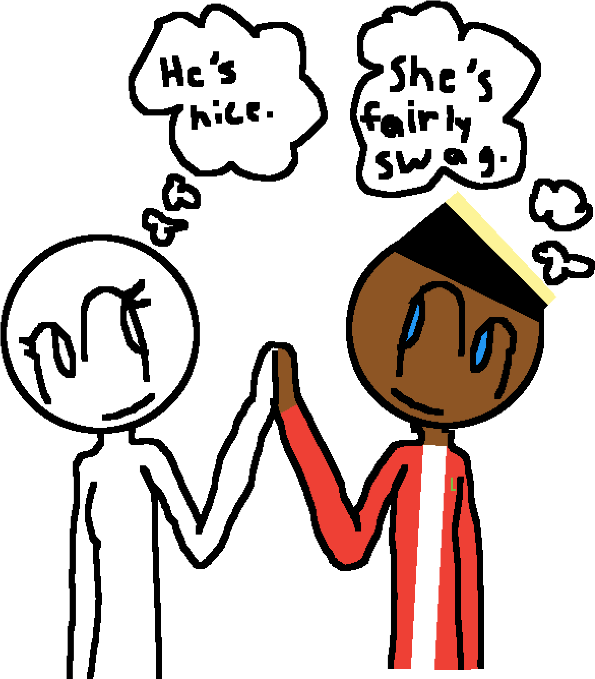 The Homie Got Swag - Cartoon (1400x1400)