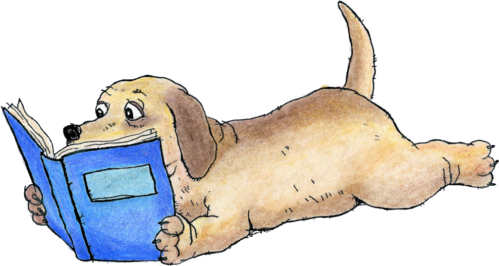 Clip Art Of Animals Reading - Animals Reading Clipart (1024x579)