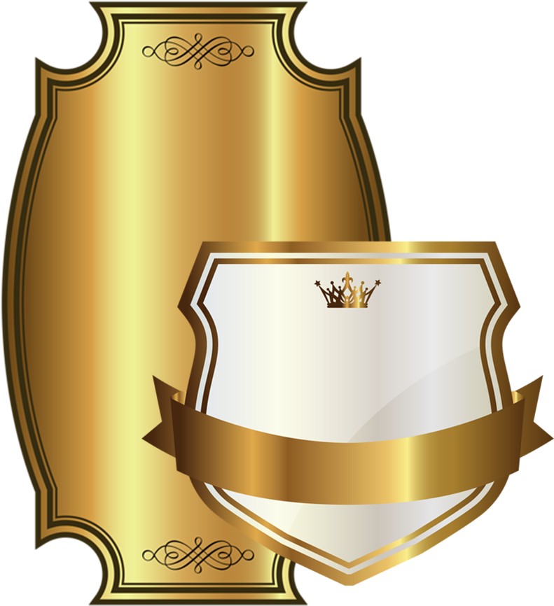 Qualità Di Stampa - Gold Banner Png (790x1024)