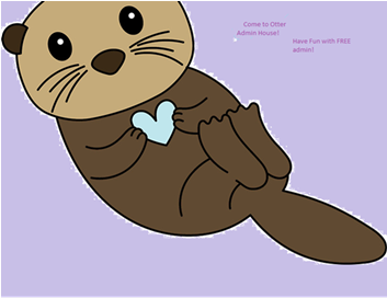 Otters Admin House - Otter Clipart (352x352)