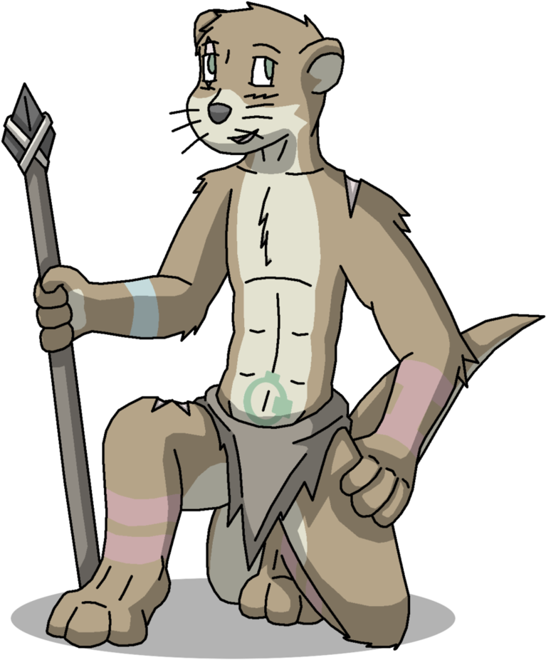 Tribal Otter By Weazel75 - Cartoon (813x982)