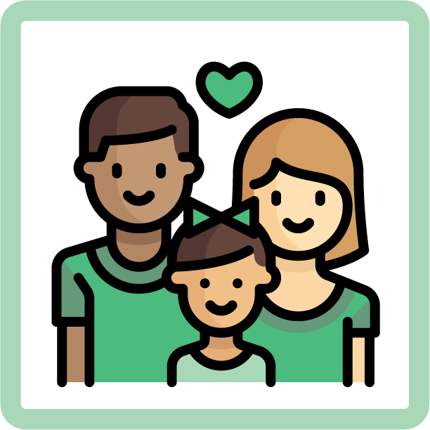 Home Ownership Provides Security And Stability To Families - Family (612x612)