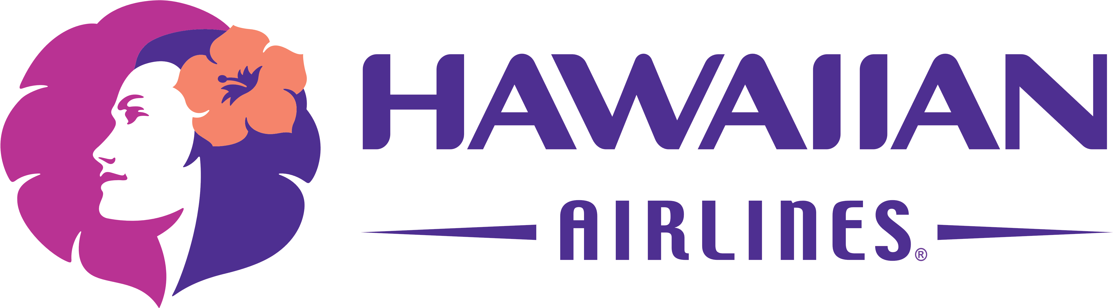 Hawaiian Airlines Logos Download - Hawaiian Airlines Logo Png (5000x1310)
