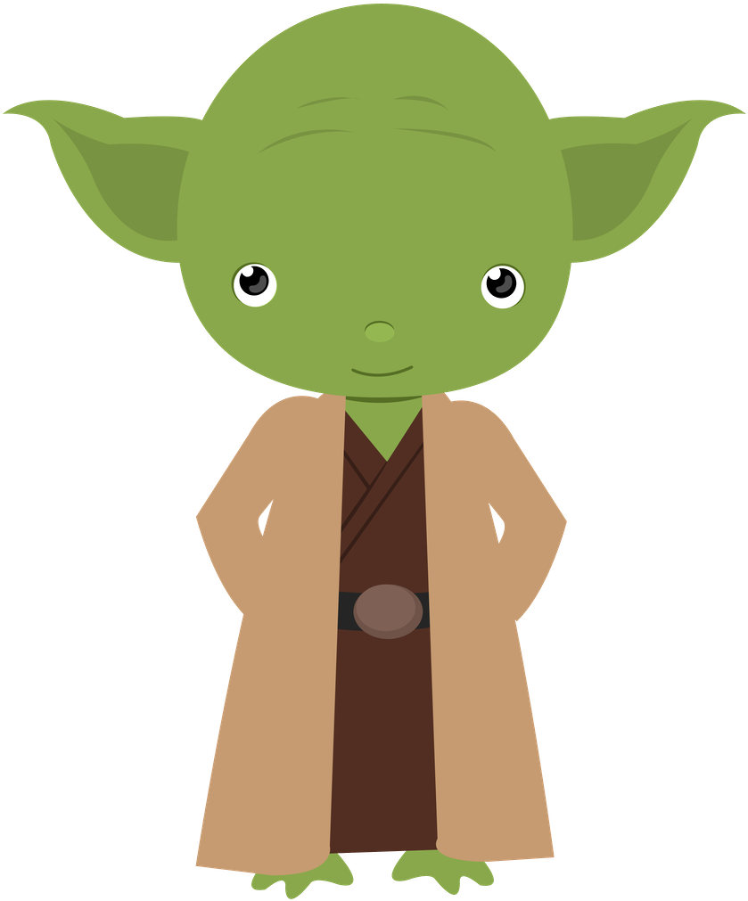Luke Skywalker Yoda Anakin Skywalker Chewbacca Leia - Star Wars Clipart Png (900x1097)