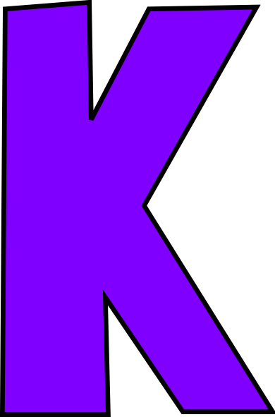 Clipart Of Letter K (390x591)