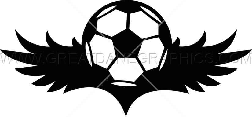 Winged Soccer Ball - Football (825x383)