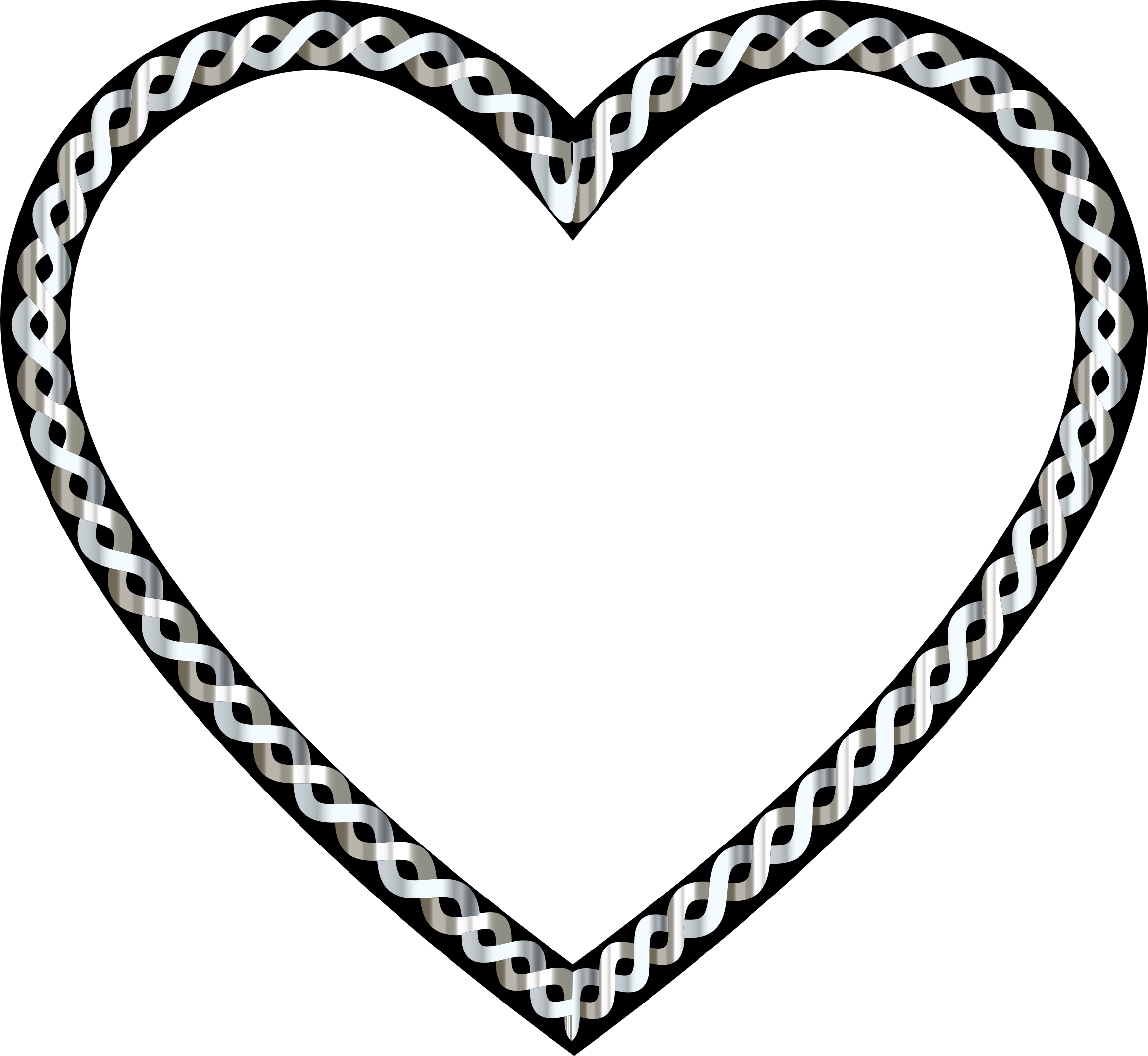 Big Image - White Heart Frame Png (2319x2132)