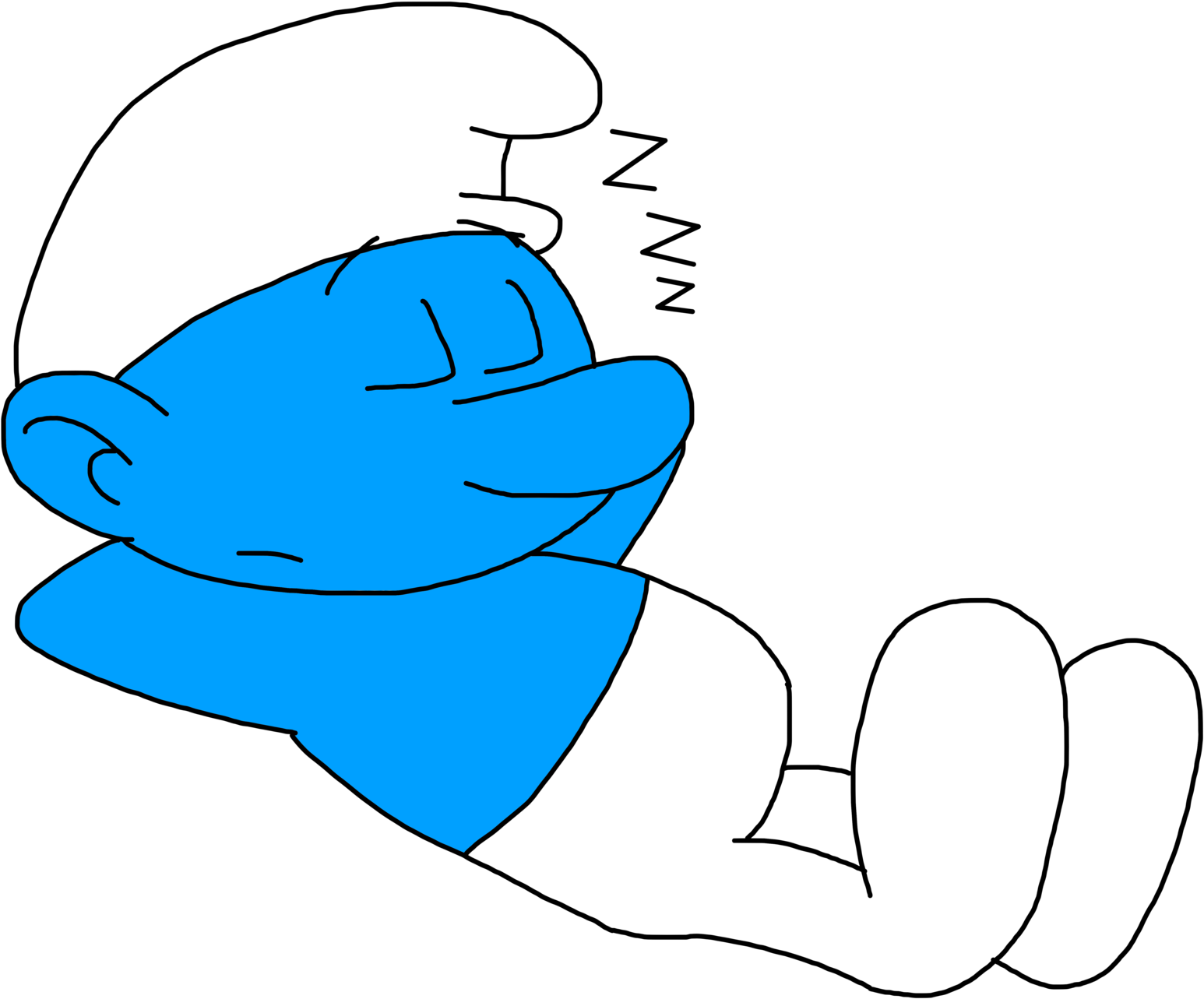 Brainy Smurf Baby Smurf The Smurfs Luilaksmurf - Lazy Smurf Png (1600x1358)
