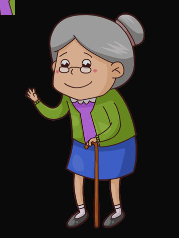 Muslim Grandmother Clipart Muslim Grandmother Clipart - Grandmother Clipart (357x473)